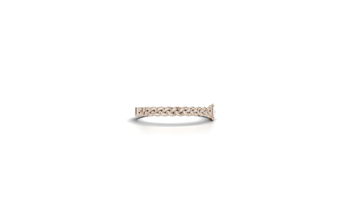 Row Bangle | 18k Gold and Diamond | Pre-Order