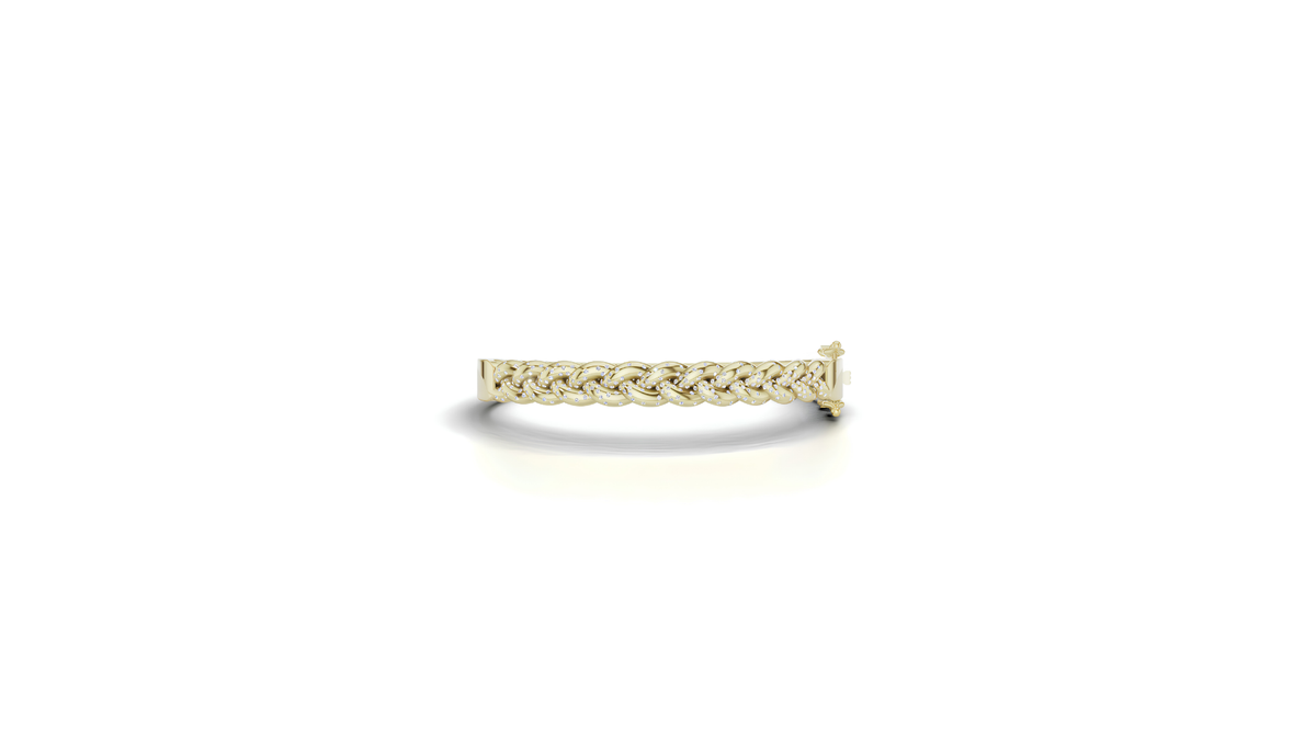 Row Bangle | 18k Gold and Diamond | Pre-Order